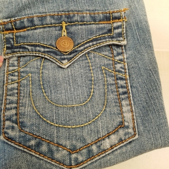 {27} True Religion Billy Dark Hallow First Edition Jeans Women's - Picture 10 of 16